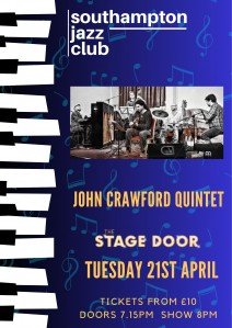 Southampton Jazz Club with John Crawford Quintet - April 2026